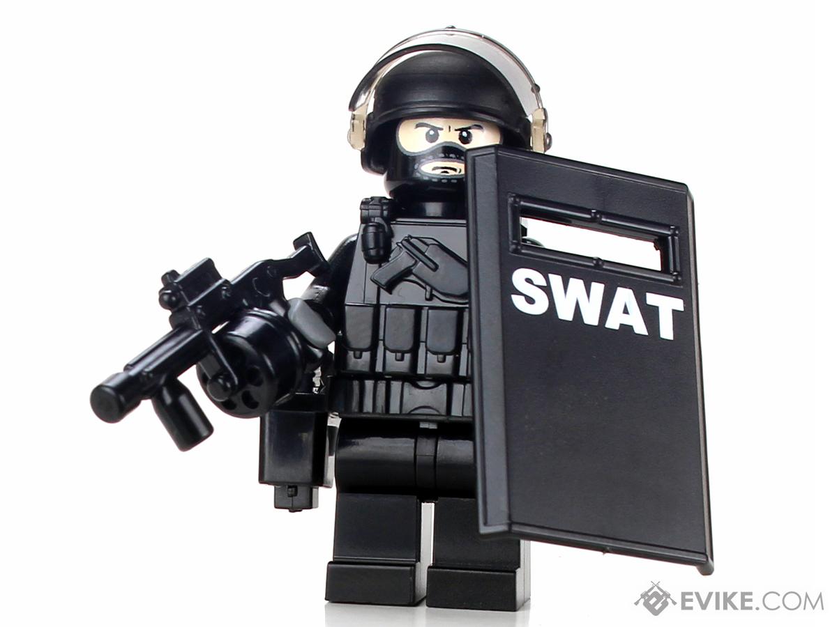 Battle Brick Customs Military Mini-Figure (Model: SWAT Riot Control Police Officer)