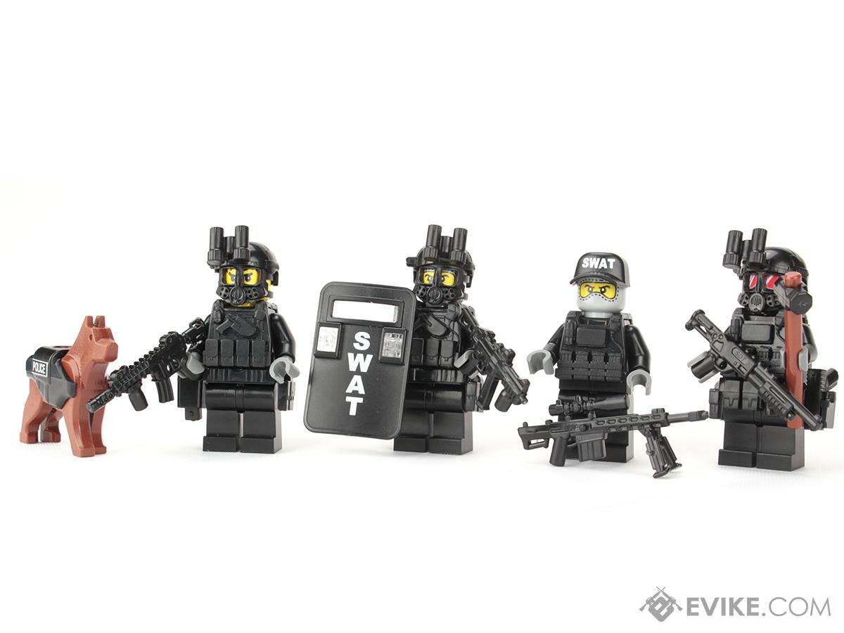 Battle Brick Customs Military Mini-Figure (Model: Police SWAT Team)