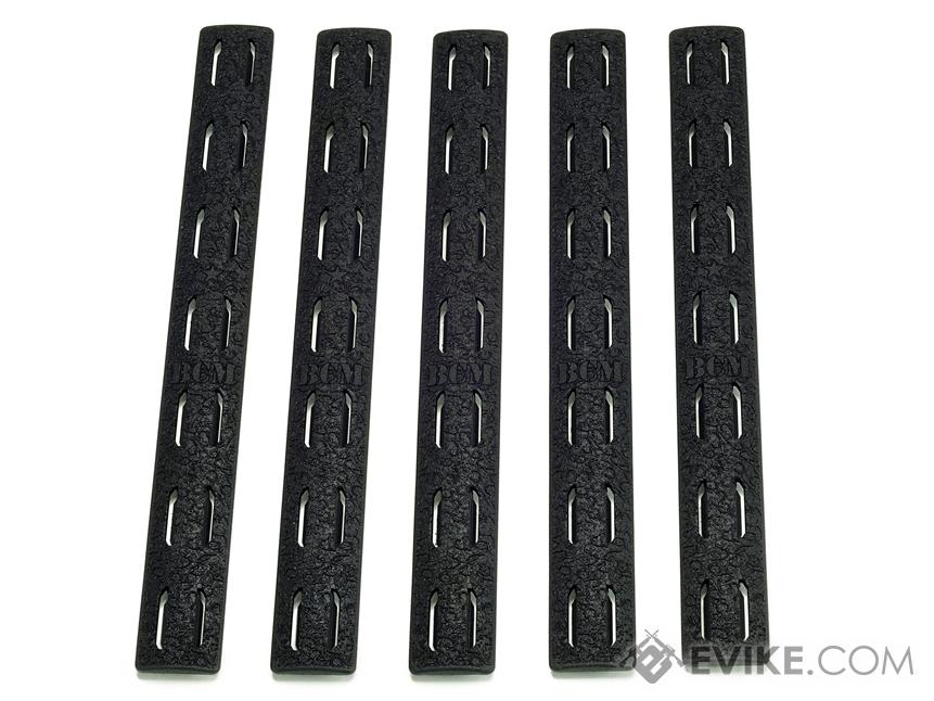 BCM Gunfighter KeyMod Rail Panel (Color: Black / 5 Pack)