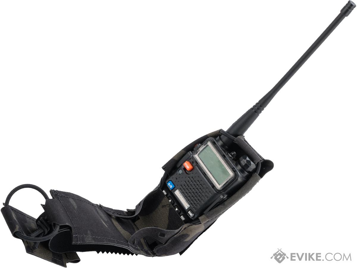 Beez Combat Systems Baofeng Radio Pouch w/ GRIDLOK (Color Multicam Black), Tactical Gear