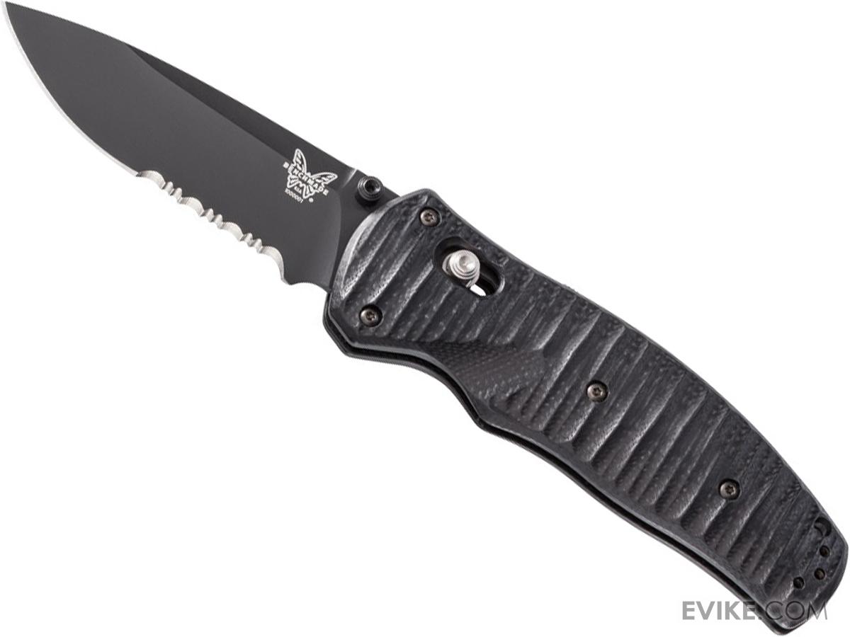 Benchmade / Osborne VOLLI Assisted Opening Folding Knife (Model Drop Point / Black Serrated