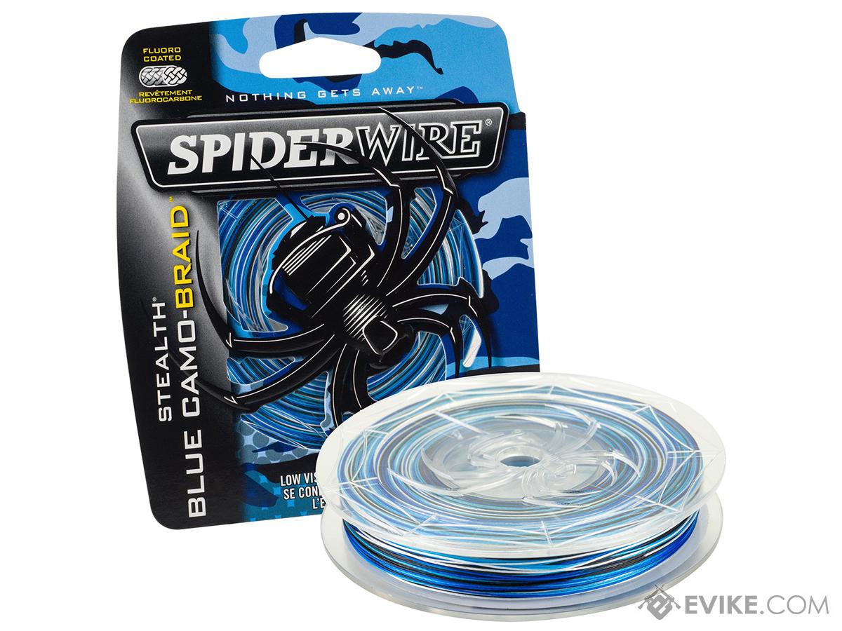 SpiderWire Stealth® Blue Camo Flouro-Coated Leader (Model: 10lbs / 300yd)