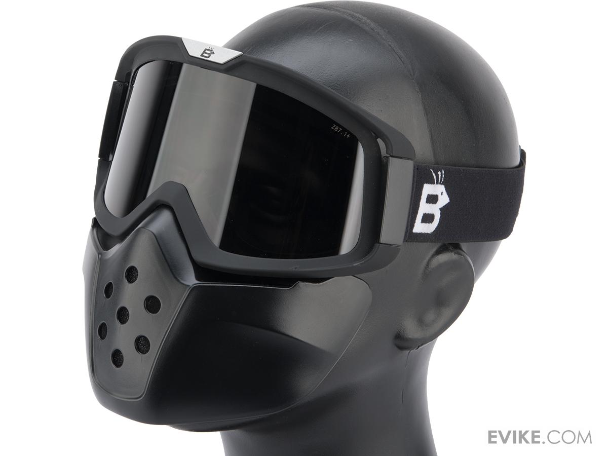 Birdz Eyewear Pelican Full Face Mask (Color Black / Smoke), Tactical