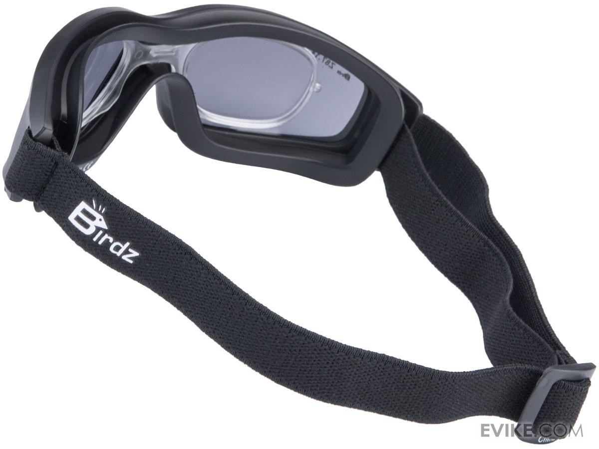 Birdz Eyewear Flyer Low Profile ANSI Z87.1 Goggles (Color Smoke