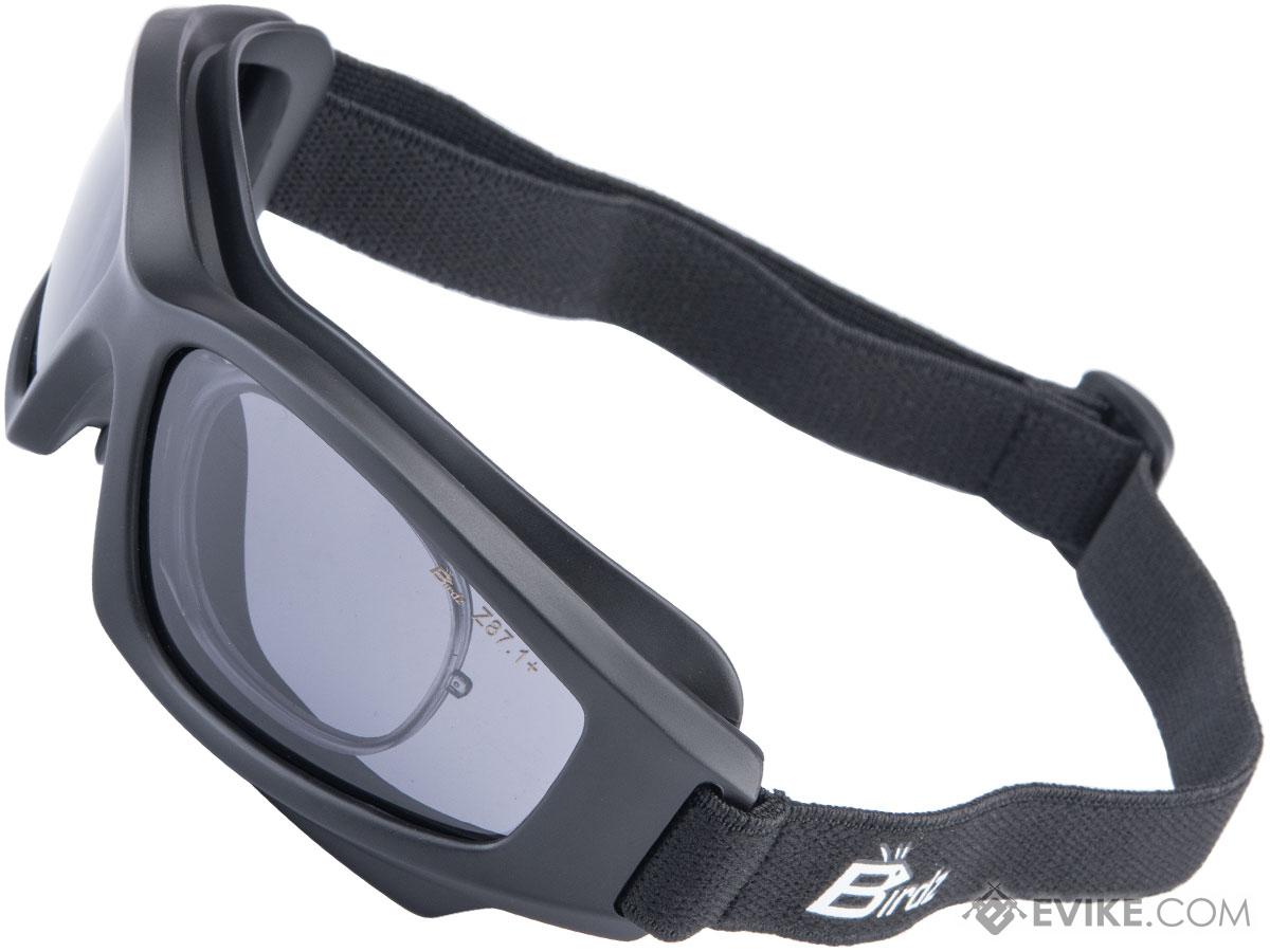 Birdz Eyewear Flyer Low Profile ANSI Z87.1 Goggles (Color: Smoke)