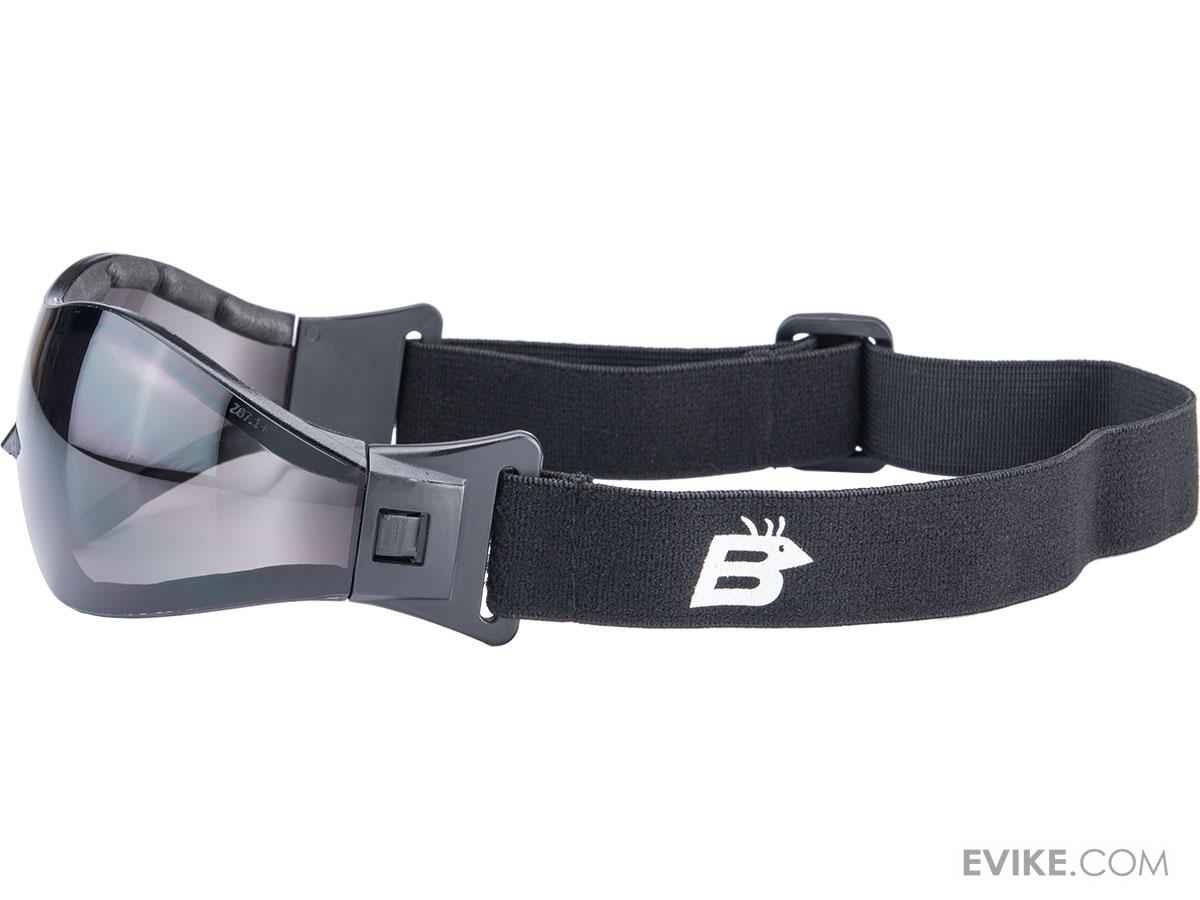Birdz Eyewear Boogie Z87.1 Lot de 3 paires de lunettes de sécurité rembourrées en mousse pour parachutisme avec verres transparents fumés et jaunes anti-buée