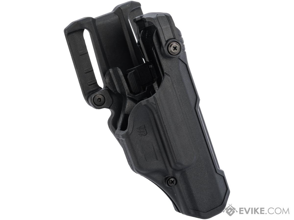 Blackhawk T-Series Level-3 Non-Light Bearing Duty Holster (Model: GLOCK 17, 19, 22 / Matte Black / Right Hand)