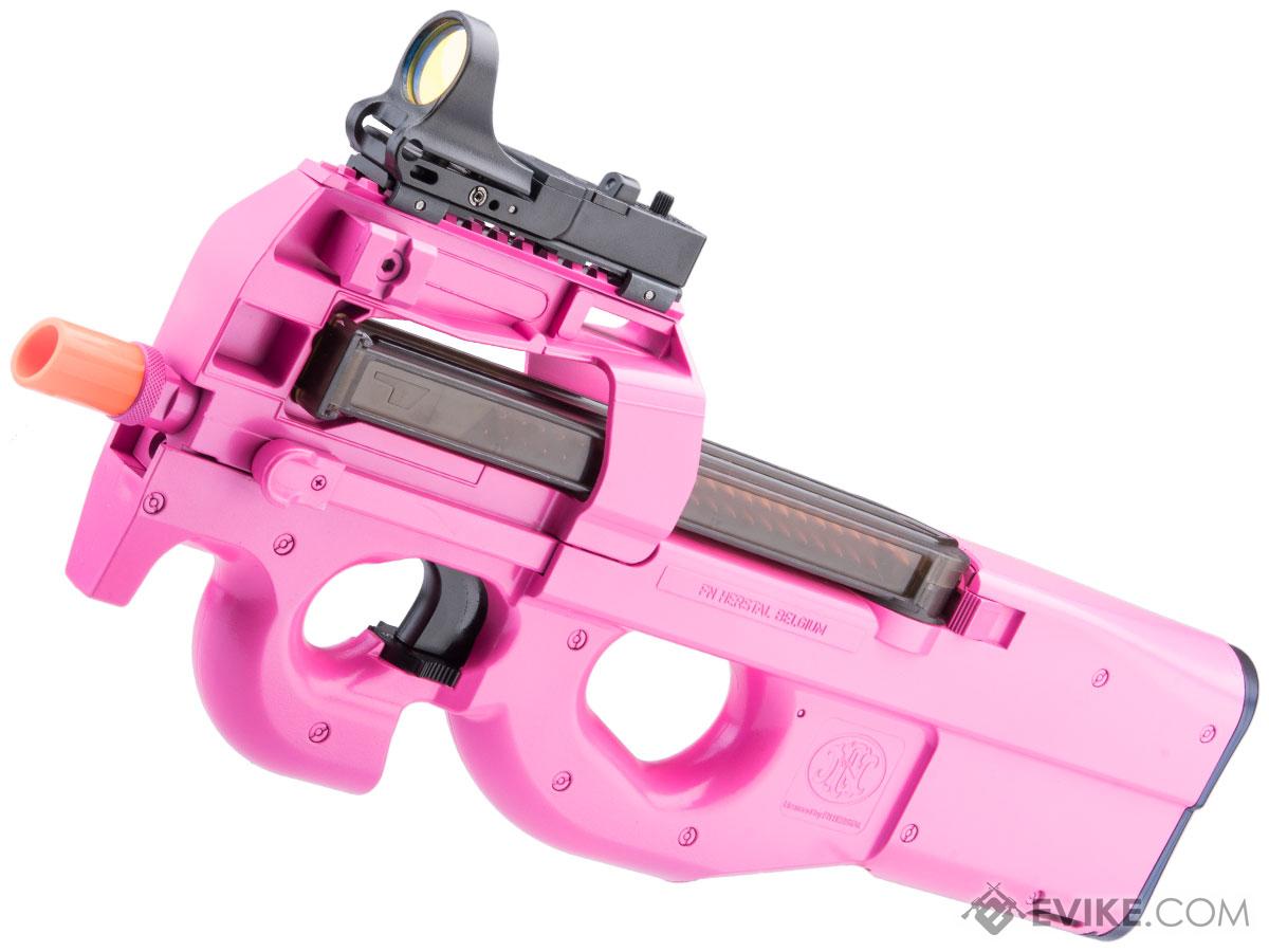 FN Herstal Licensed P90 Full Size Airsoft AEG PDW w/ Custom Cerakote (Color: Pink Devil)