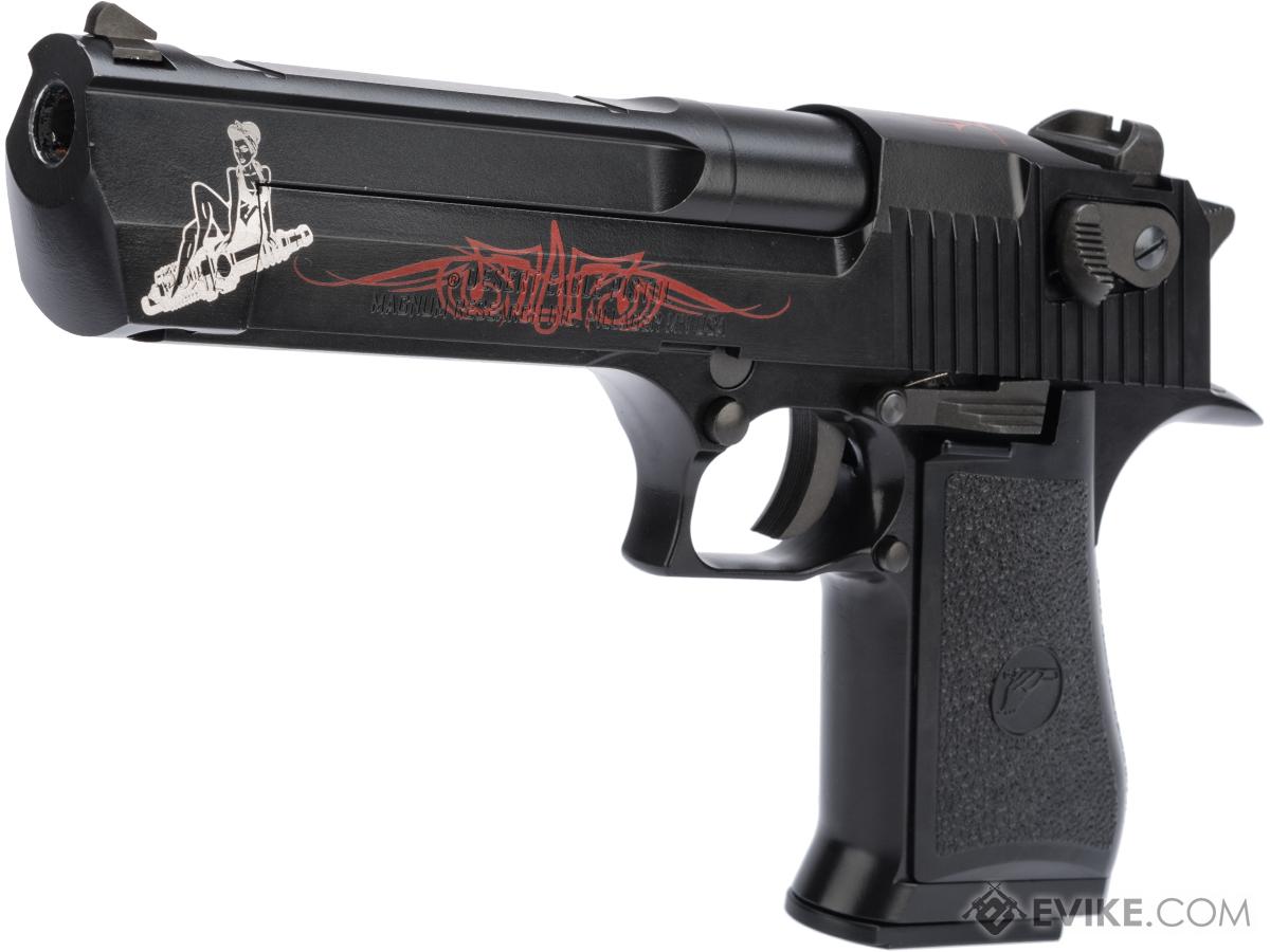 WE-Tech Desert Eagle .50 AE GBB Airsoft Pistol by Cybergun w/ Black Sheep Arms Custom Cerakote (Color: Hot Rod Pinup)