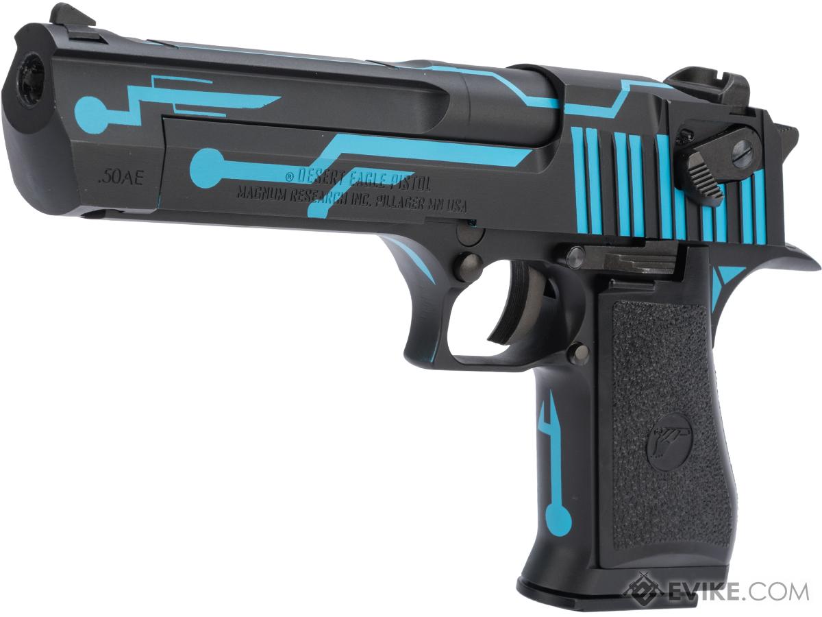 WE-Tech Desert Eagle .50 AE GBB Airsoft Pistol by Cybergun w/ Black Sheep Arms Custom Cerakote (Color: Light Cycle Blue)