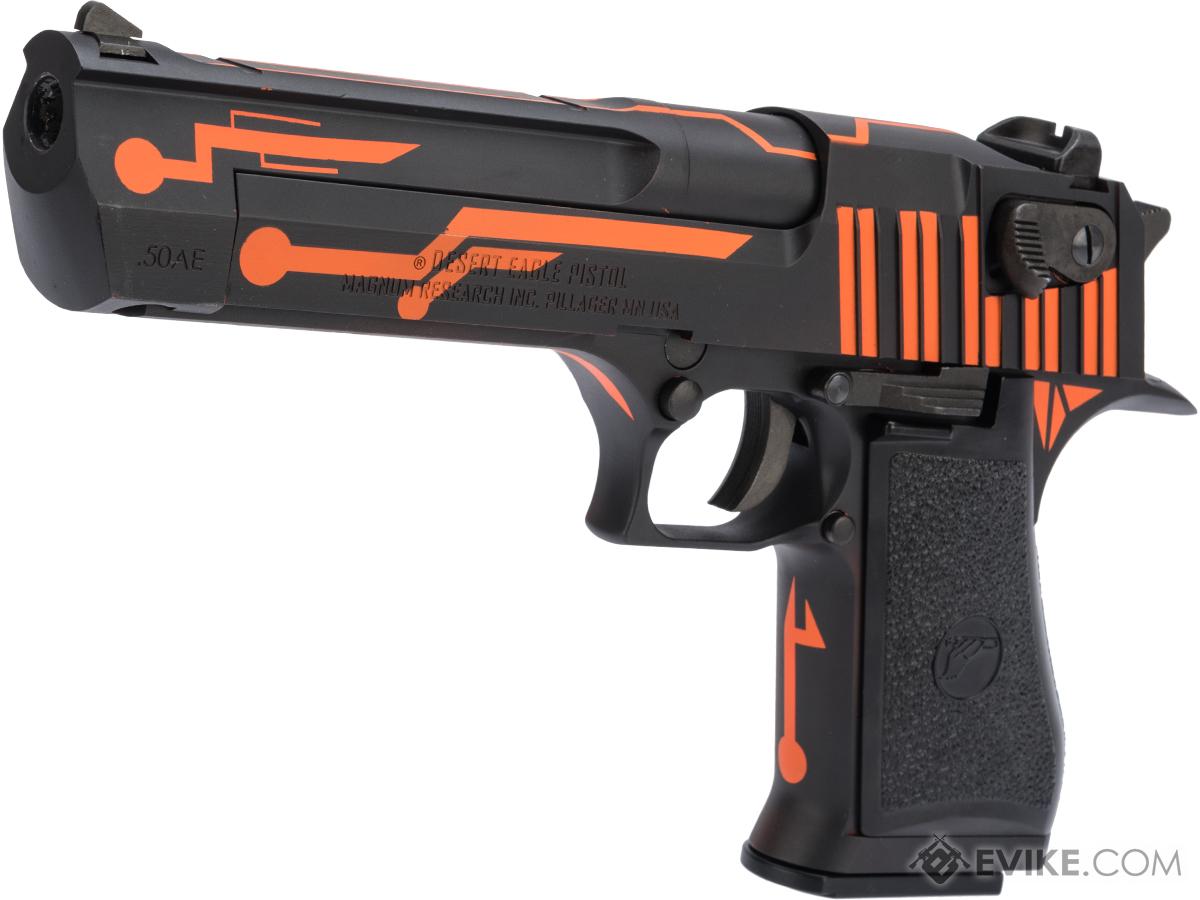 WE-Tech Desert Eagle .50 AE GBB Airsoft Pistol by Cybergun w/ Black Sheep Arms Custom Cerakote (Color: Light Cycle Orange)