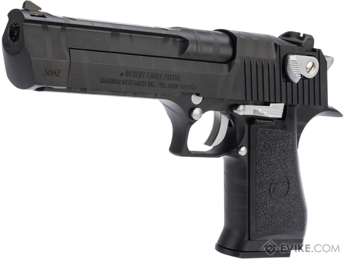 WE-Tech Desert Eagle .50 AE GBB Airsoft Pistol by Cybergun w/ Black Sheep Arms Custom Cerakote (Color: Black Tiger)
