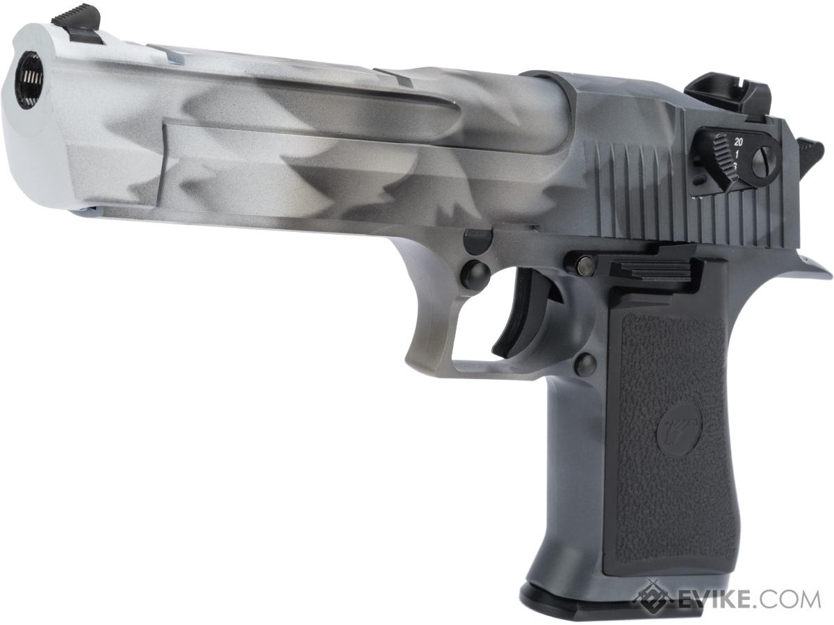 Magnum Research Licensed Semi/Full Auto Metal Desert Eagle CO2 Gas Blowback Airsoft Pistol by KWC w/ Black Sheep Arms Custom Cerakote (Color: White Fang)
