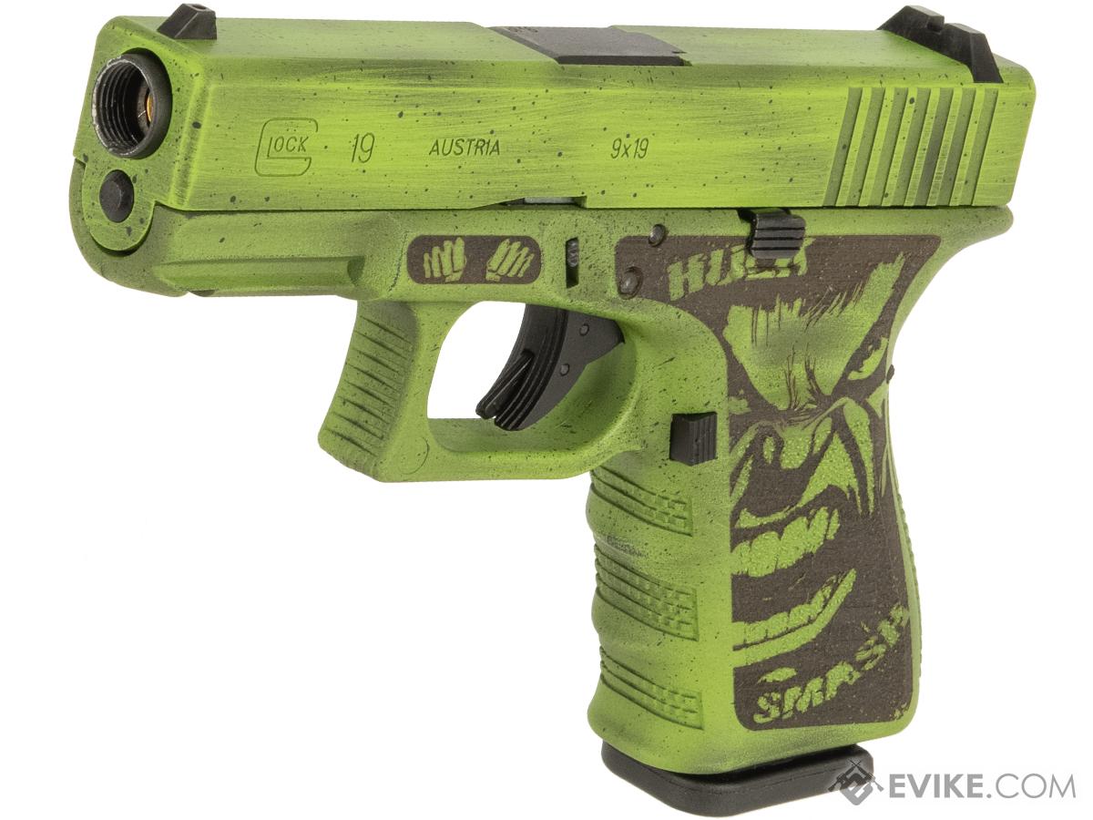 Elite Force Fully Licensed GLOCK 19 Gen.3 Gas Blowback Airsoft Pistol w/ Custom Cerakote (Color: Smash)