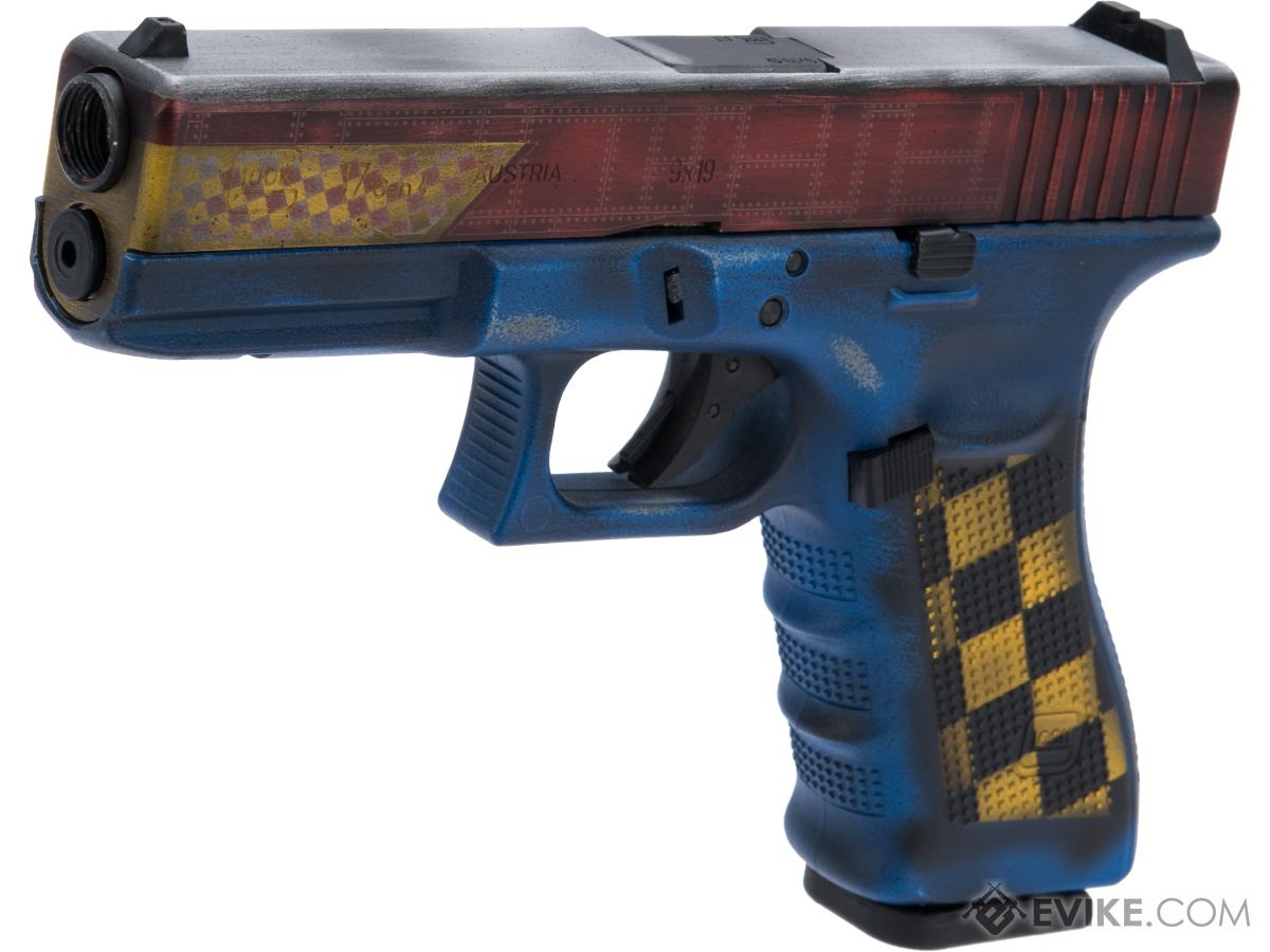 Elite Force Fully Licensed GLOCK 17 Gen.4 Gas Blowback Airsoft Pistol w/ Custom Cerakote (Color: Badlands Blue)