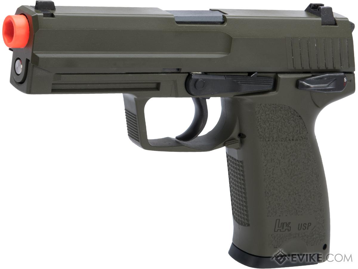 Heckler & Koch / Umarex USP Full Size NS2 Airsoft GBB Pistol by KWA w/ Black Sheep Arms Custom Cerakote (Color: OD Green)