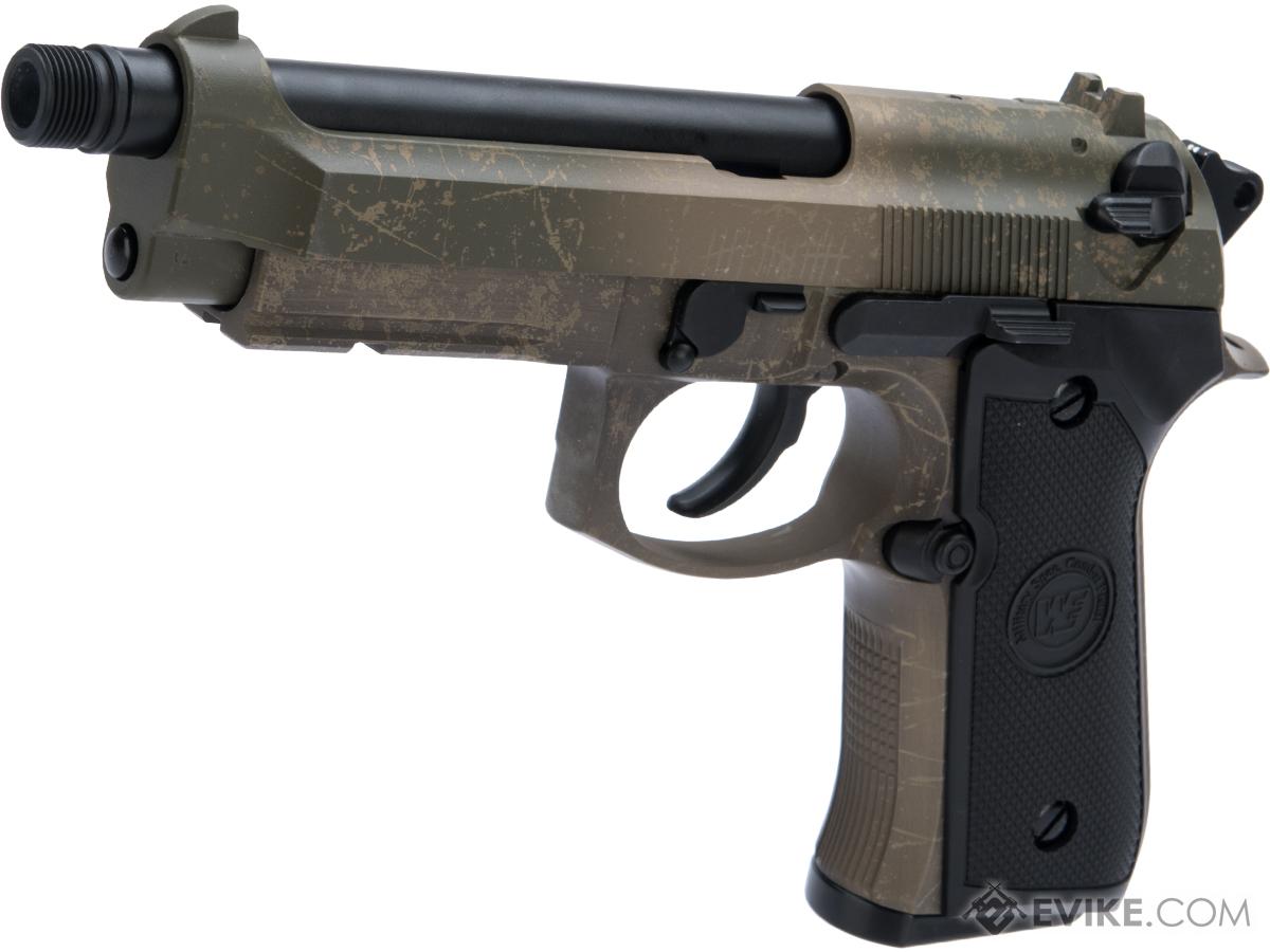 WE-Tech M9A1 GBB Airsoft Training Pistol w/ Black Sheep Arms Custom Cerakote (Color: Laser Battleworn)