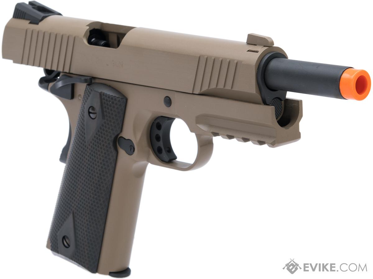 Colt Licensed 1911 Tactical Full Metal CO2 Airsoft GBB Pistol by KWC w