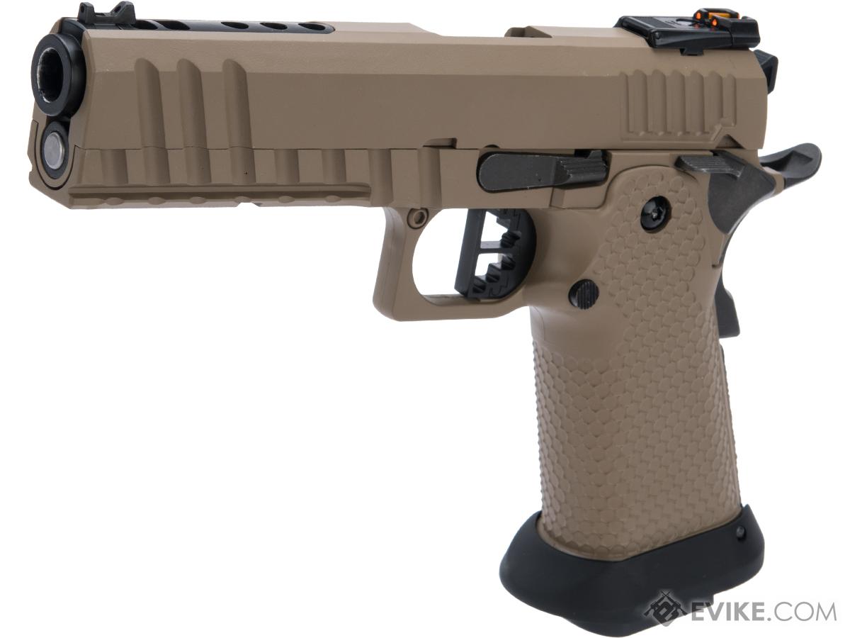 AW Custom Black Ace Hi-Capa Gas Blowback Airsoft Pistol w/ Custom Cerakote (Color: Flat Dark Earth)