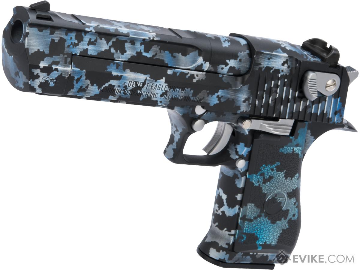 WE-Tech Desert Eagle .50 AE GBB Airsoft Pistol by Cybergun w/ Black Sheep Arms Custom Cerakote (Color: Brush Digi)