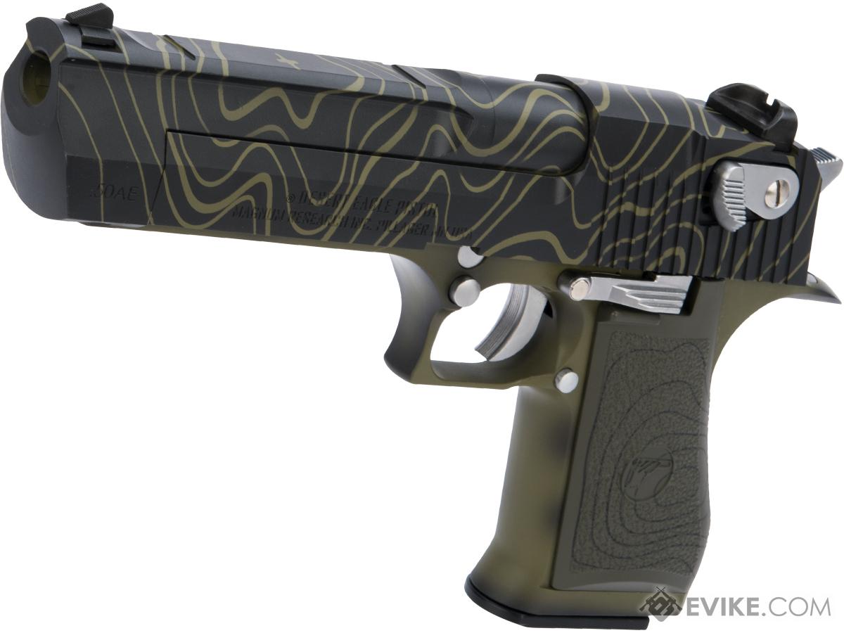 WE-Tech Desert Eagle .50 AE GBB Airsoft Pistol by Cybergun w/ Black Sheep Arms Custom Cerakote (Color: Terrain Camo)