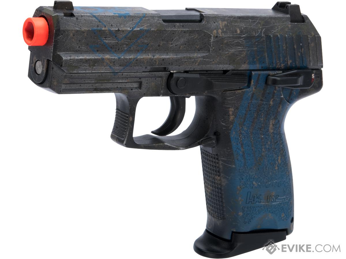 Heckler & Koch USP Compact NS2 Airsoft GBB Pistol by KWA w/ Black Sheep Arms Custom Cerakote (Color: Blue Shift)