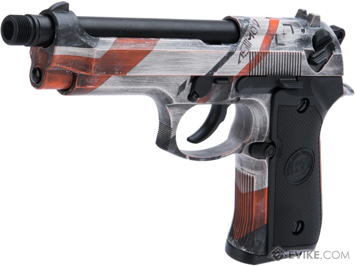 WE-Tech M9 Heavy Weight Airsoft GBB Professional Training Pistol w/ Black Sheep Arms Custom Cerakote (Color: Mov MKII)