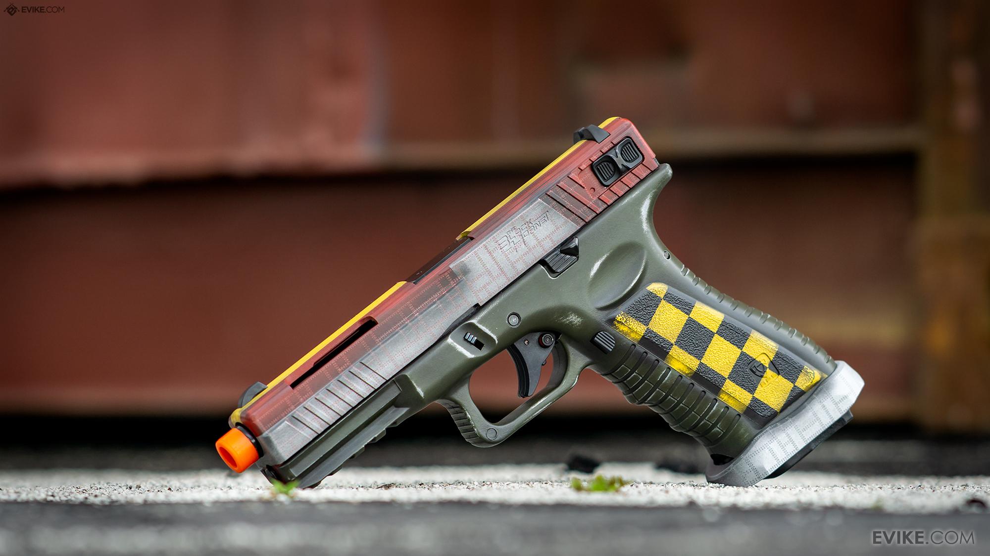 APS XTP Black Custom Full Auto CO2 Powered Airsoft Pistol w