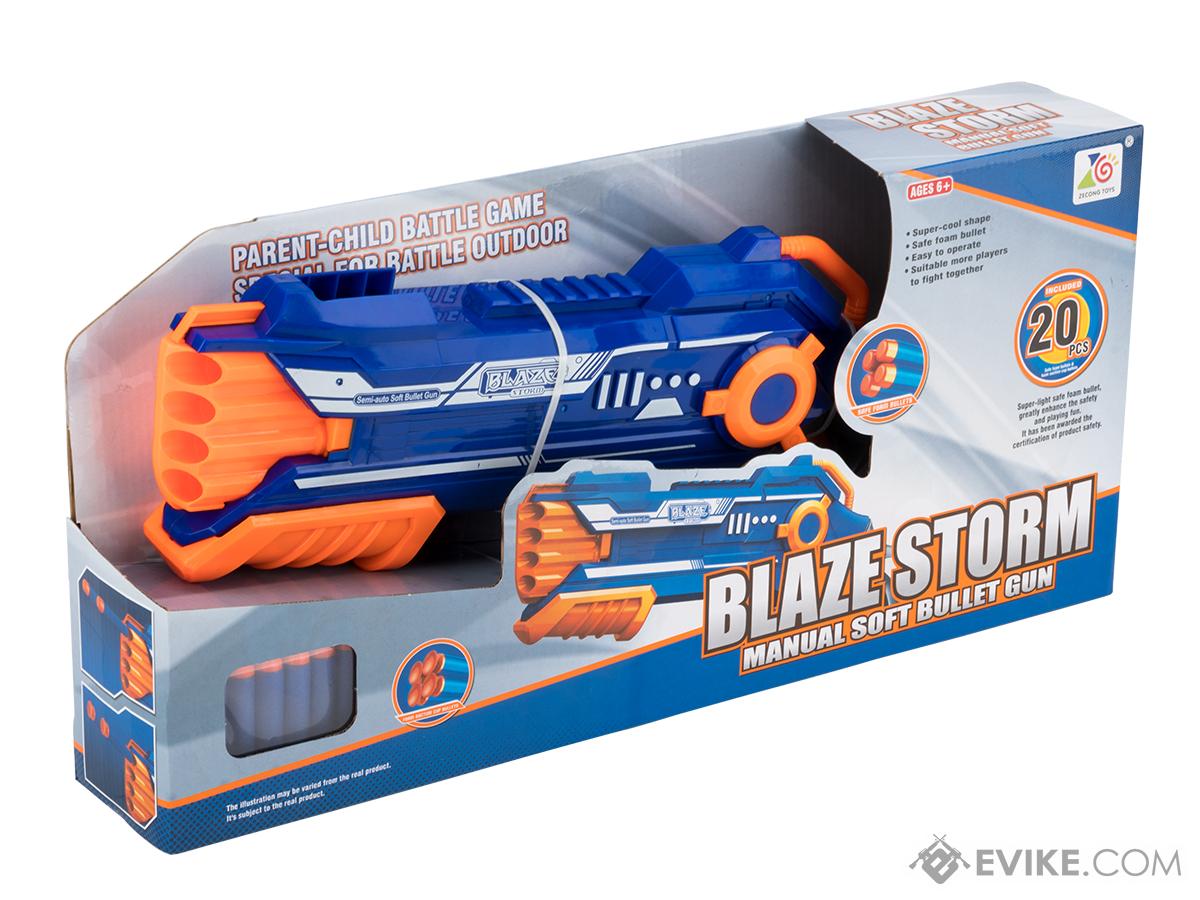 Skediz Dillard's Blaze Storm Soft Bullet Gun Shooting Gun Toys With 5 Foam  Bullets & 5 Suction Dart Bullets (Pack Of 10 Bullet Gun)- Plastic, Multi  Color : : Toys & Games