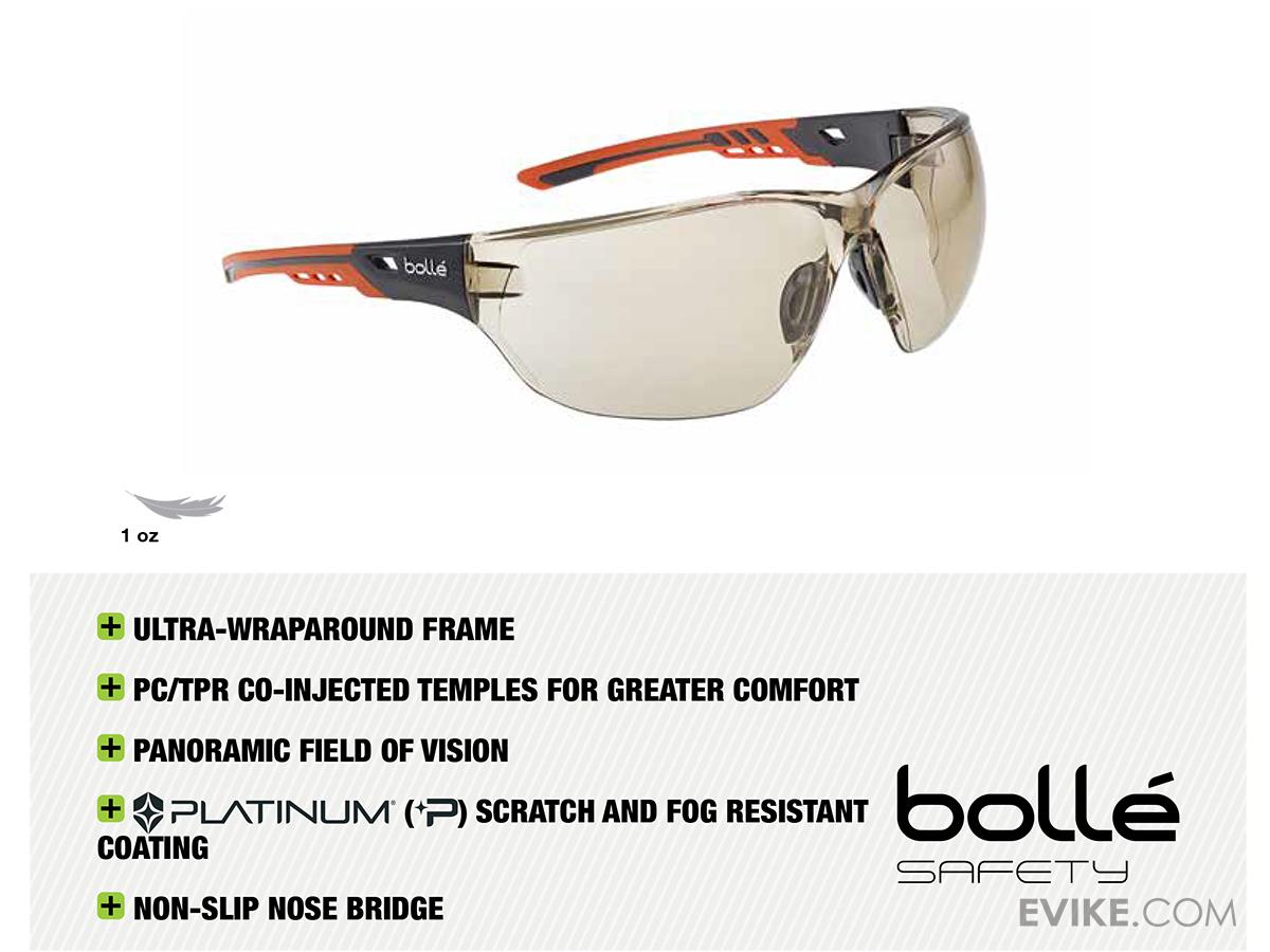 Bolle Safety NESS+ Safety Glasses (Color Clear Lens), Tactical Gear