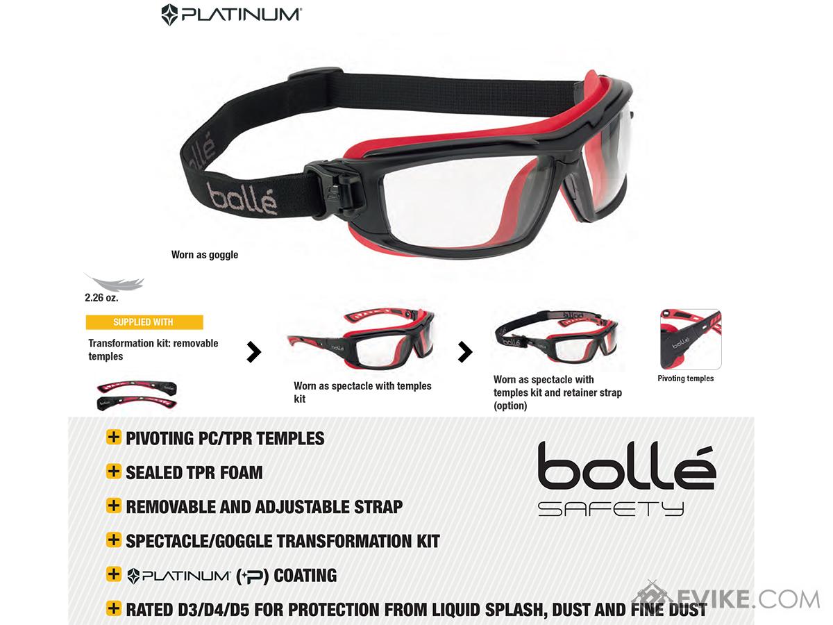 Bolle Safety "Ultim8" Safety Goggles (Model Smoke Lens), Tactical Gear