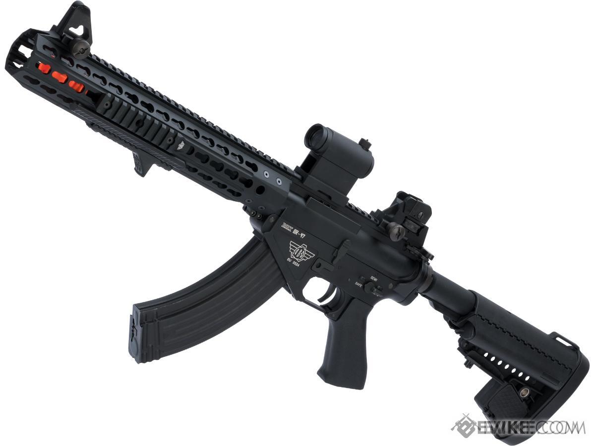 BOLT Airsoft BR-47 Mock Suppressor Ready 13 KeyMod QDC B.R.S.S. EBB Airsoft AEG Rifle (Color: Black)