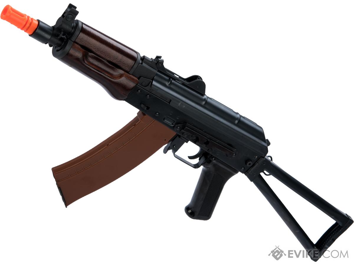 Bolt Airsoft AKSU74 B.R.S.S EBB Airsoft AEG Rifle (Color: Black/Wood Dark Brown)