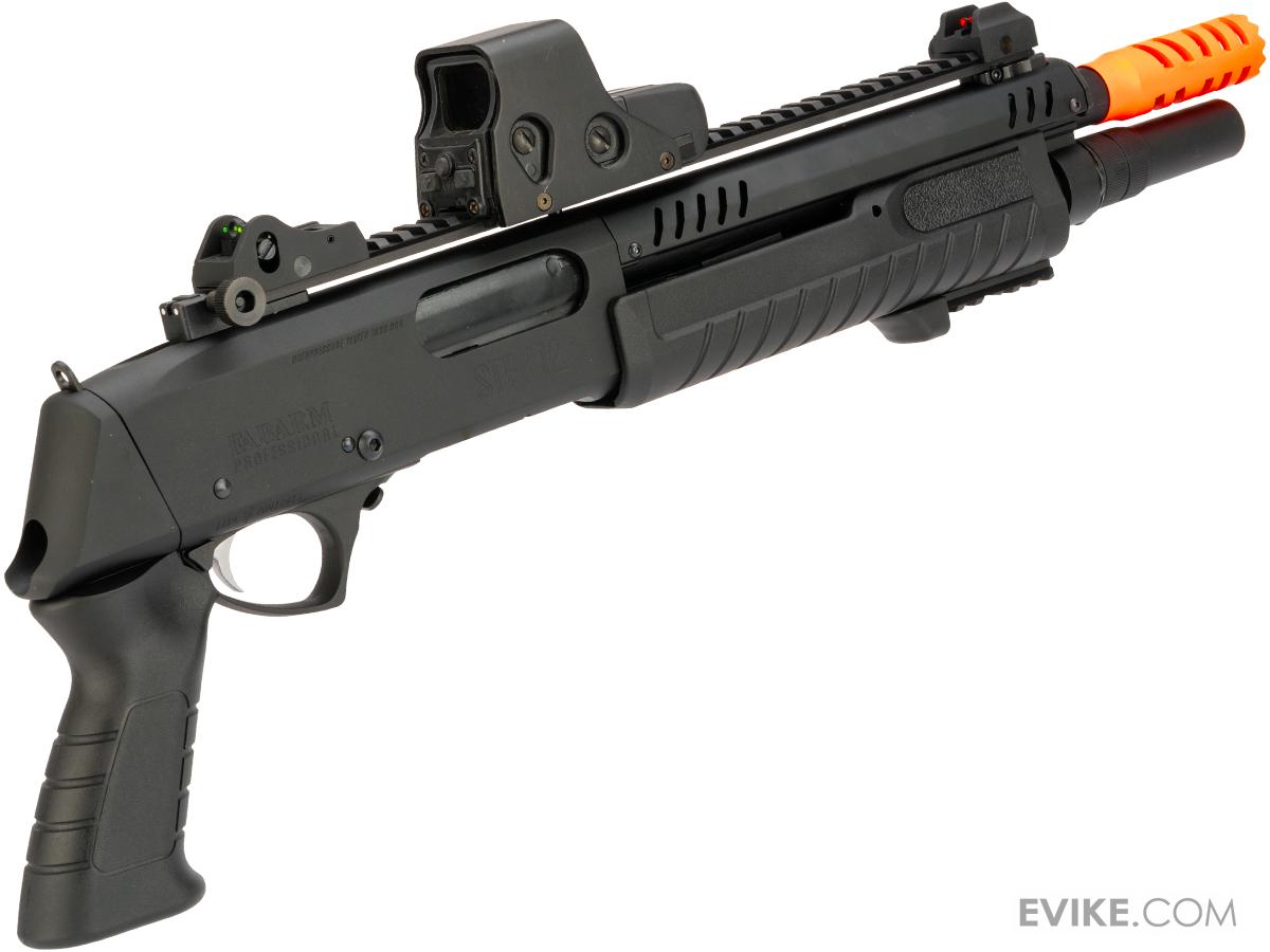 TABARM STF/12 エアソフトガン FABARM STF/12 Short Barrel Airsoft Shotgun, Tan/Black | Airsoft