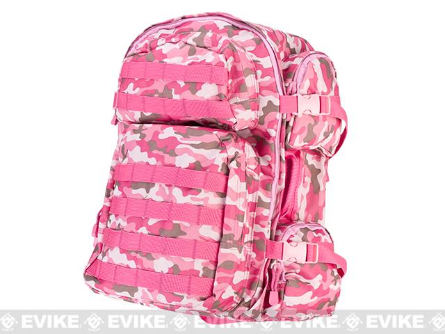 NcSTAR Tactical Assault Pack / MOLLE Backpack (Color: Pink Camo)