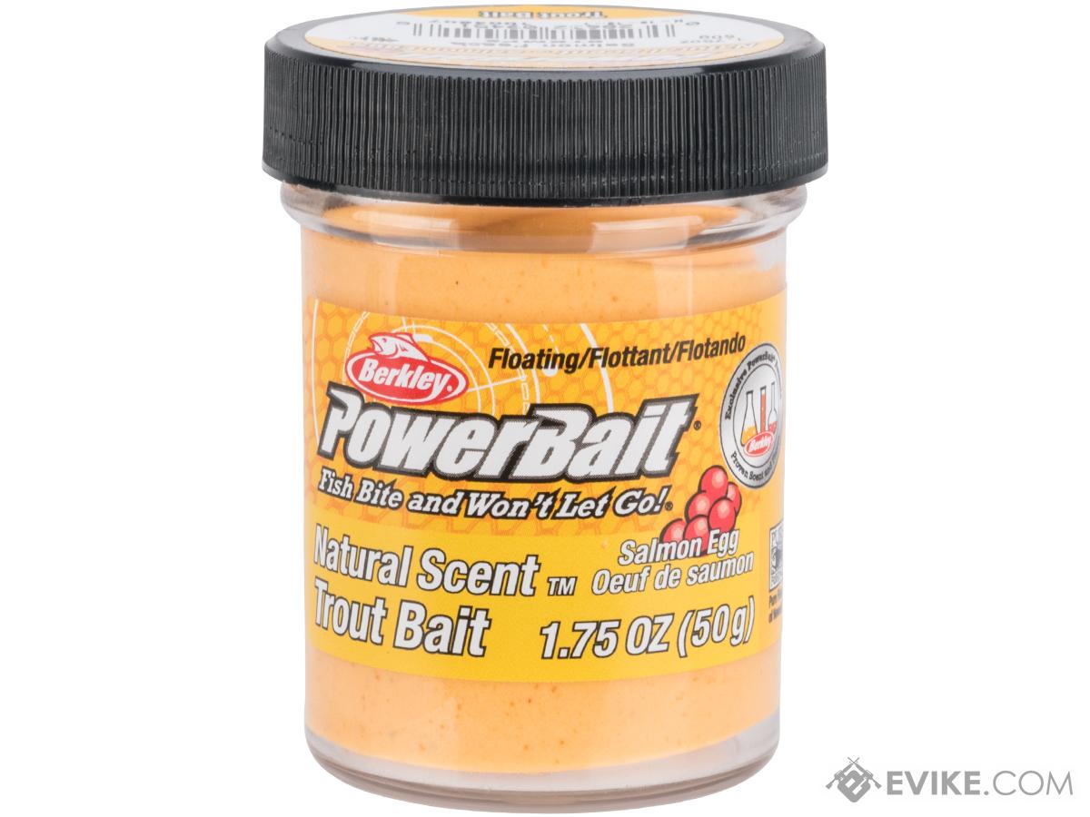 Berkley PowerBait Trout Bait (Type: Non-Glitter / Salmon Peach / Natural  Scent Salmon Eggs)
