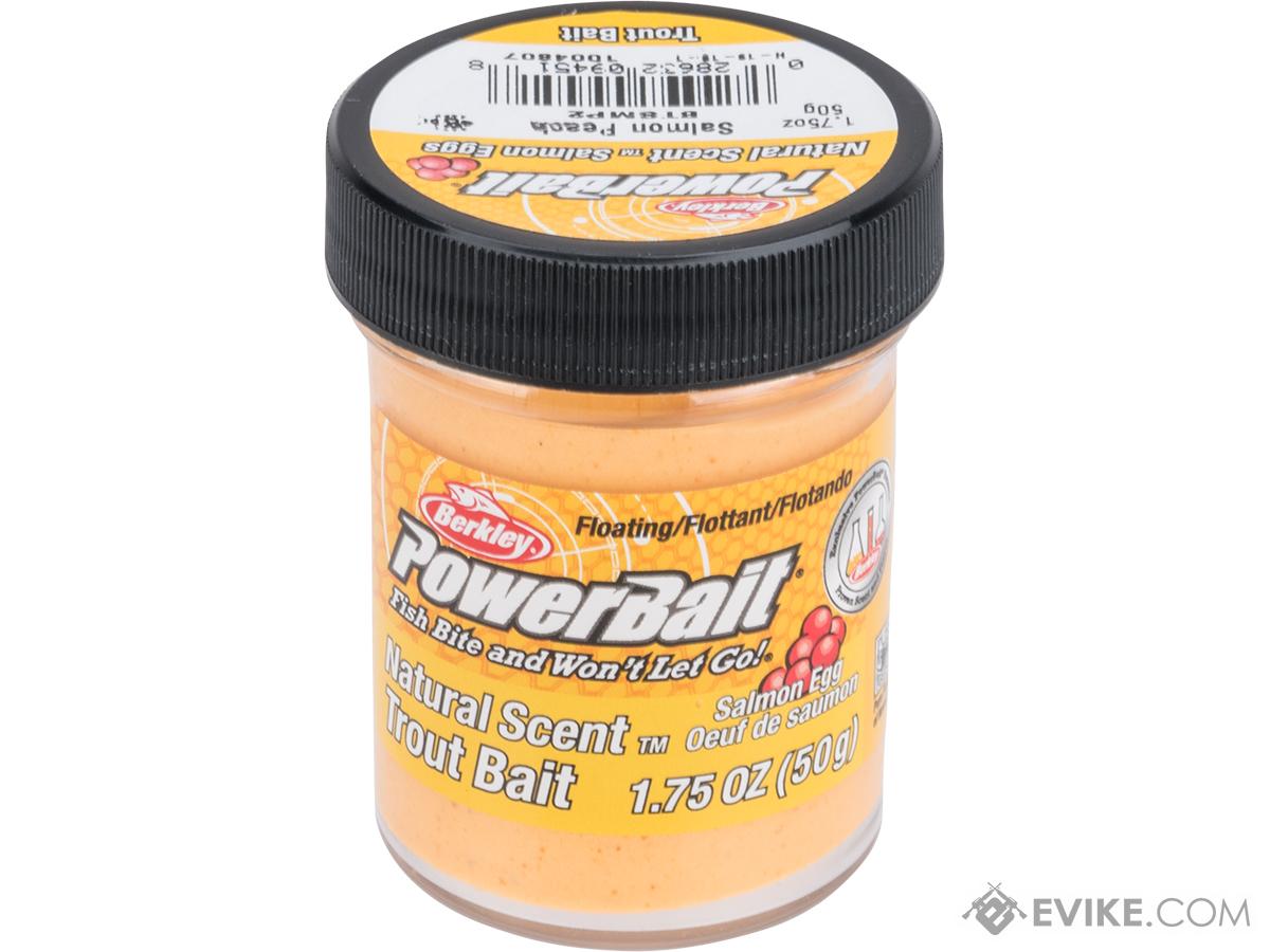 Berkley PowerBait Trout Bait (Type: Non-Glitter / Salmon Peach / Natural  Scent Salmon Eggs)