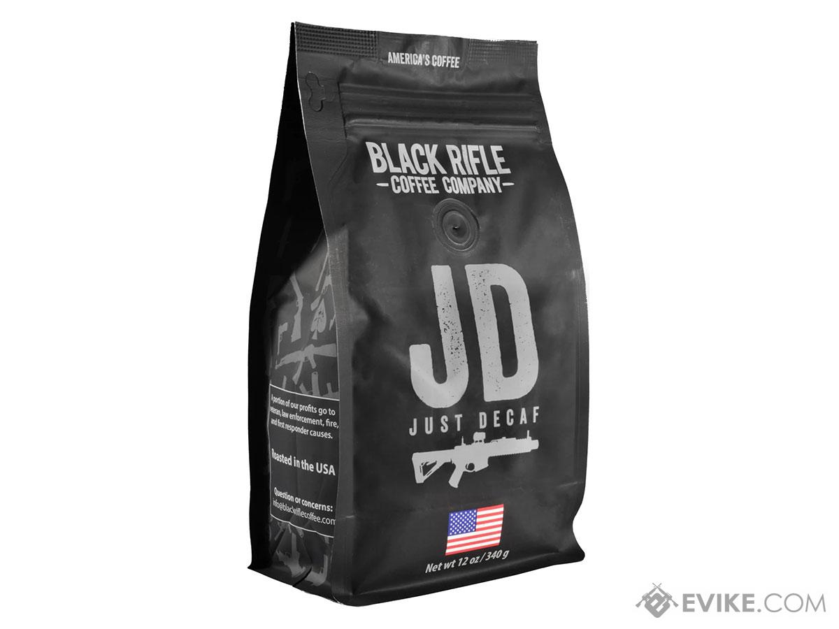 Black Rifle Coffee Company 100% Arabica 12oz Coffee Bag (Model: Just Decaf Medium Roast / Whole Bean)