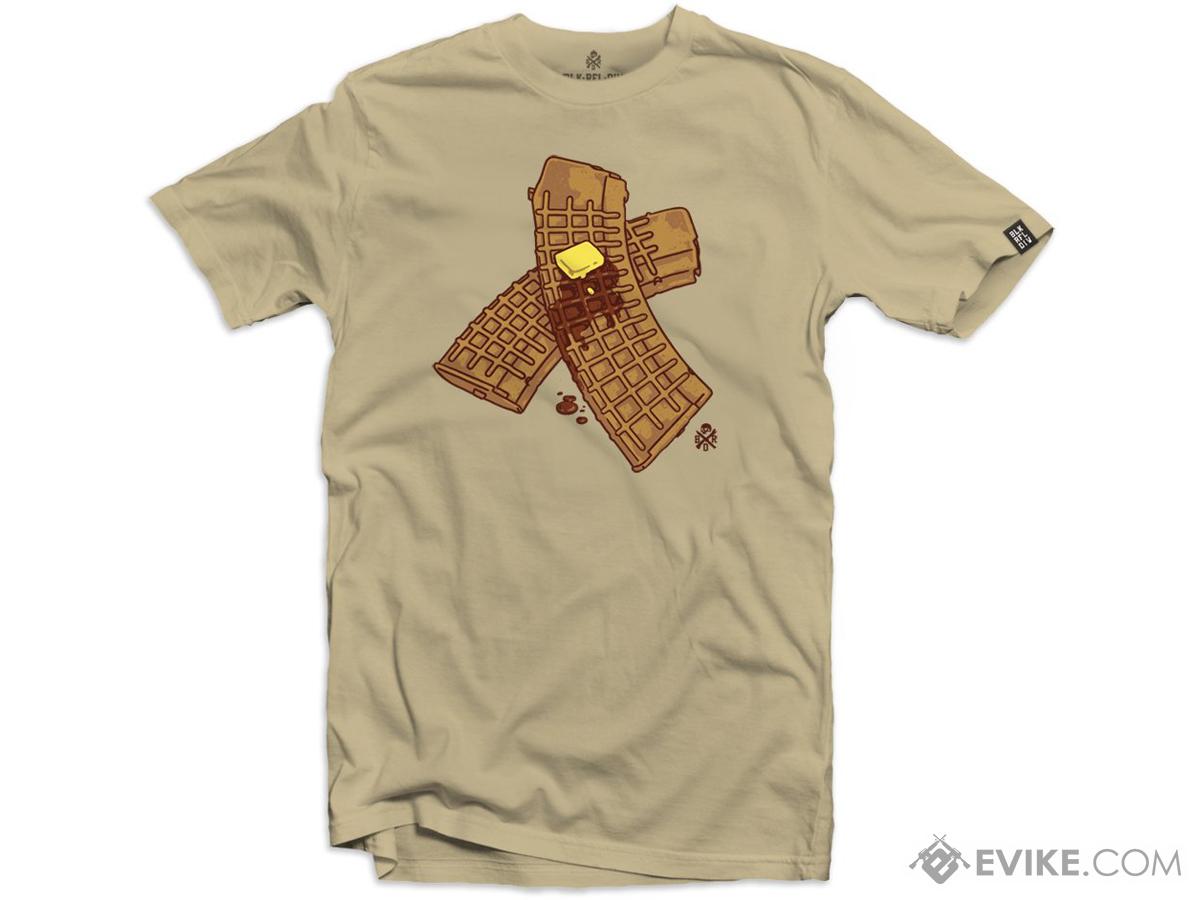 Black Rifle Division Waffle Mag Graphic T-Shirt (Color: Sand / X-Large)