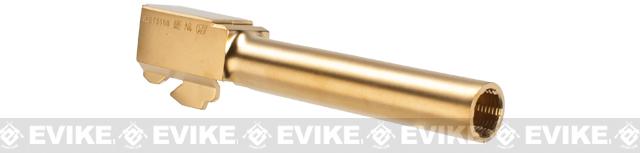 WE-Tech Replacement Outer Barrel for ISSC M22, SAI BLU, Lonewolf, & Compatible Airsoft Gas Blowback Pistols (Color: Gold)