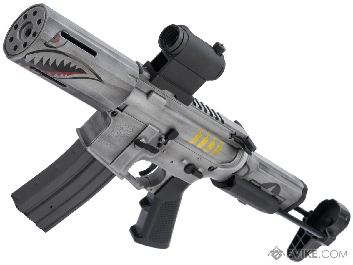 Krytac Full Metal Alpha SDP Airsoft AEG Rifle w/ Black Sheep Arms Custom Cerakote (Color: P51 Mustang)