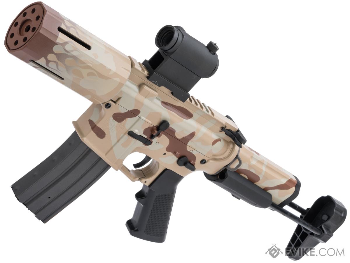 Krytac Full Metal Alpha SDP Airsoft AEG Rifle w/ Black Sheep Arms Custom Cerakote (Color: Desert Flames)
