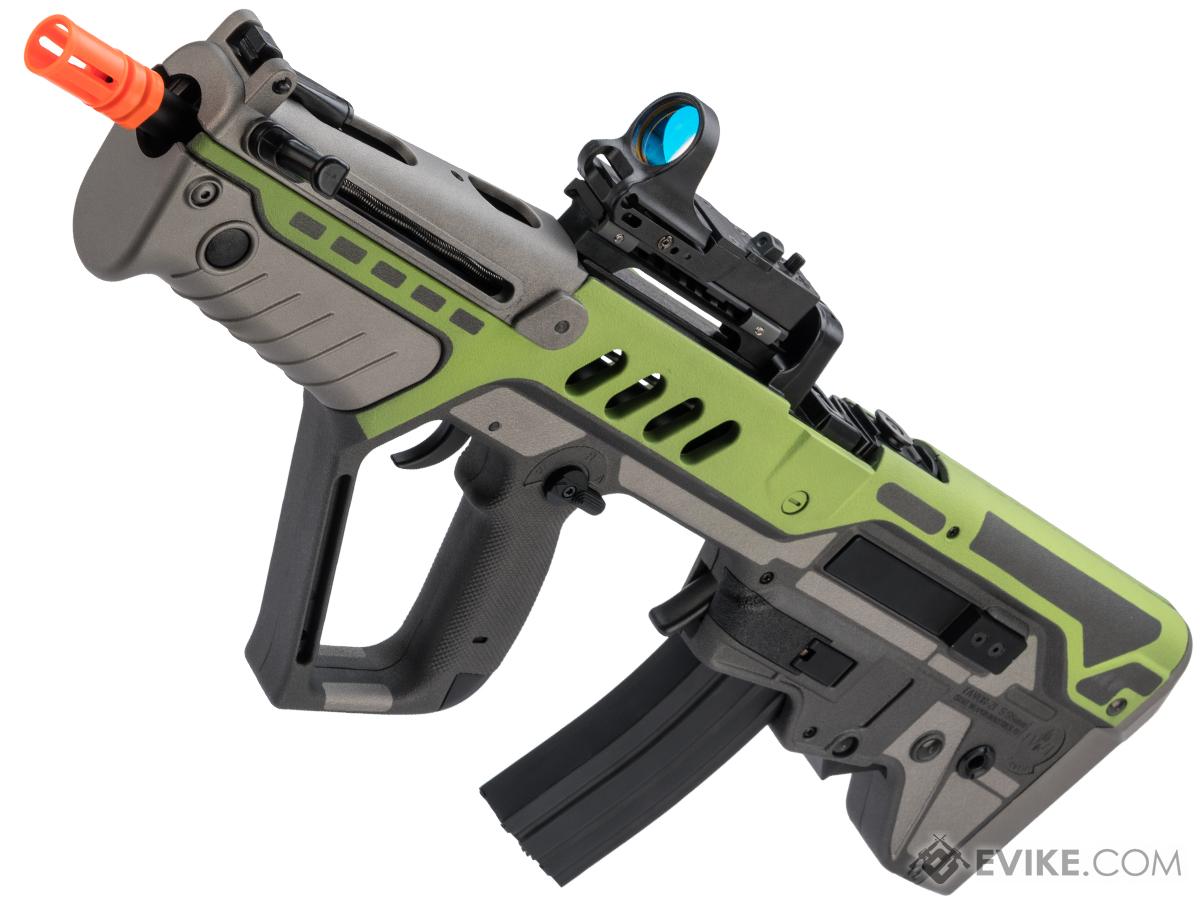 IWI Licensed TAVOR TAR-21 Airsoft AEG Rifle by Umarex w/ w/ Black Sheep Arms Custom Cerakote (Model: Competition Series / Green Future)
