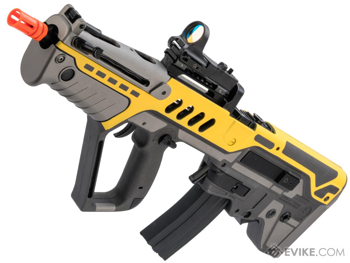 IWI Licensed TAVOR TAR-21 Airsoft AEG Rifle by Umarex w/ w/ Black Sheep Arms Custom Cerakote (Model: Competition Series / Yellow Future)
