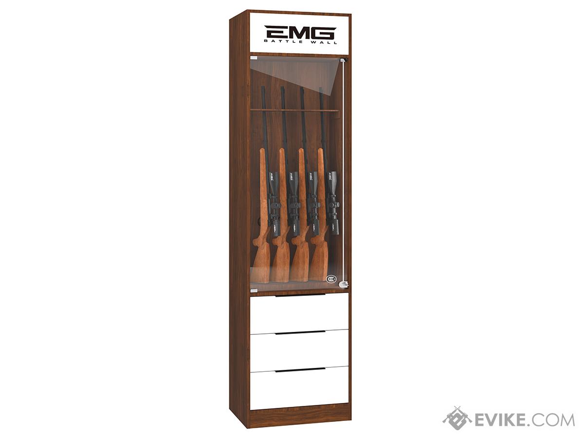 EMG Professional Grade Wooden Weapon Display & Storage Solution Cabinet (Model: Narrow)