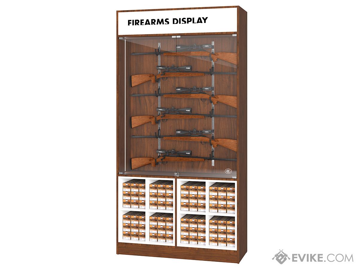 EMG Professional Grade Wooden Weapon Display & Storage Solution Cabinet (Model: Wide)