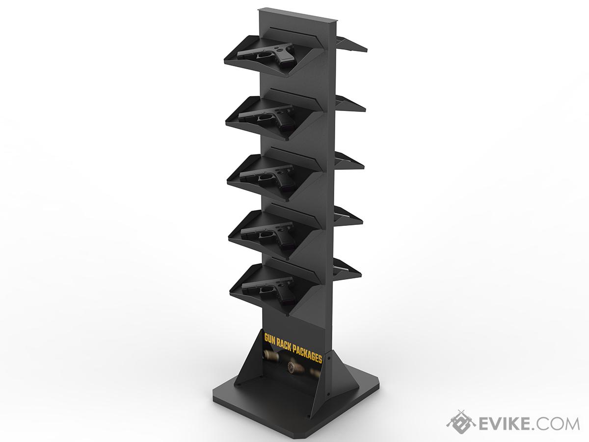 EMG Double Sided 5-Tier Pistol Display Stand (Color: Black)