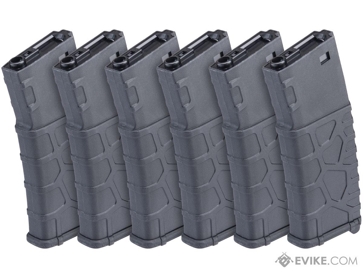 Classic Army VMS 330 Round M4/M16 Series High-Cap AEG Magazines - Pack of 6 (Color: Black)