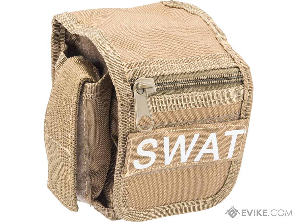 Classic Army Duty Waist Bag Belt-Mounted Pouch (Color: Khaki)