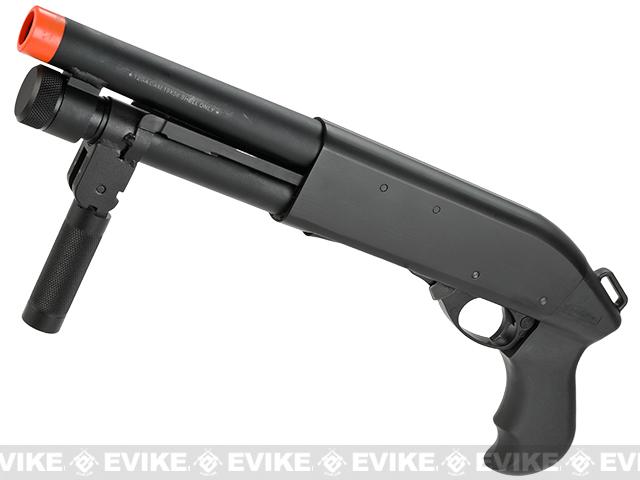 APS CAM870 Shell Ejecting Tactical Pump Action Gas Airsoft MKII Shotgun (Model: M870 AOW)